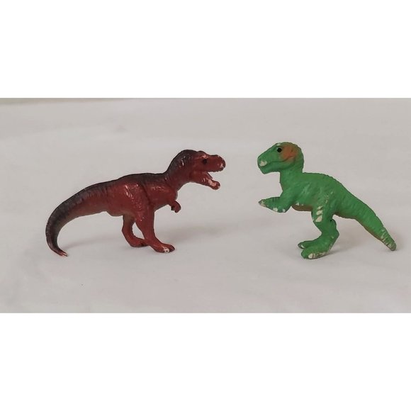 Safari Ltd. Tyrannosaurus Rex T.rex 1996 Brown And Green Dinosaur Figure lot - Picture 1 of 6